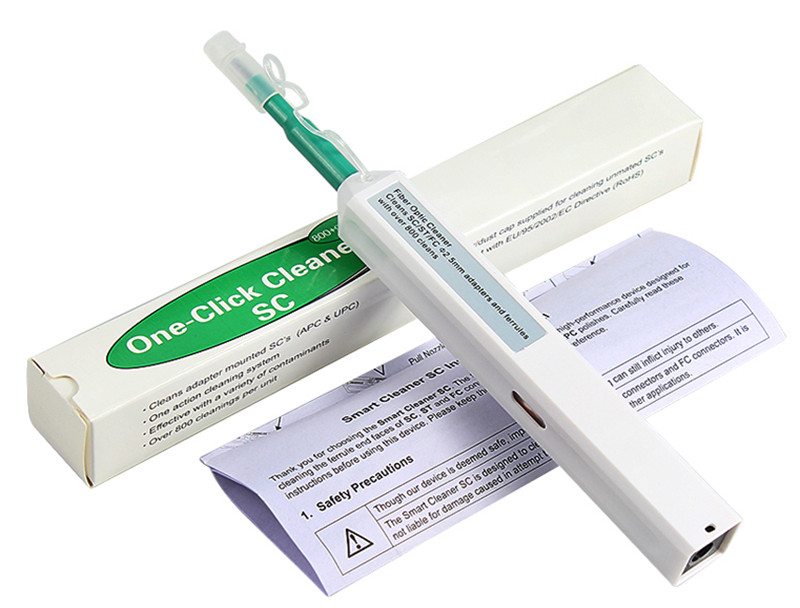 One-Click Fiber Optic Cleaning Pen (SC/FC/ST 2.5 mm & LC 1.25 mm)