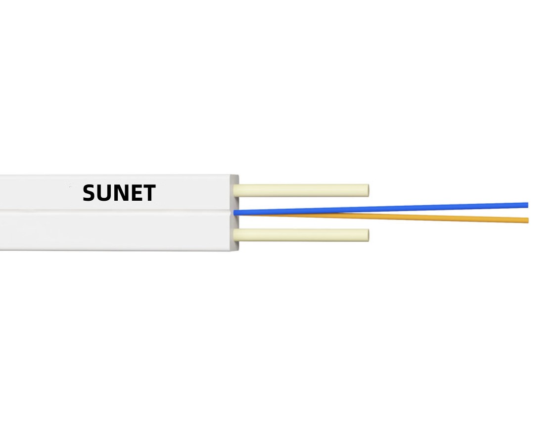 Indoor FTTH Drop Cable 2 Cores FRP LSZH GJXFH