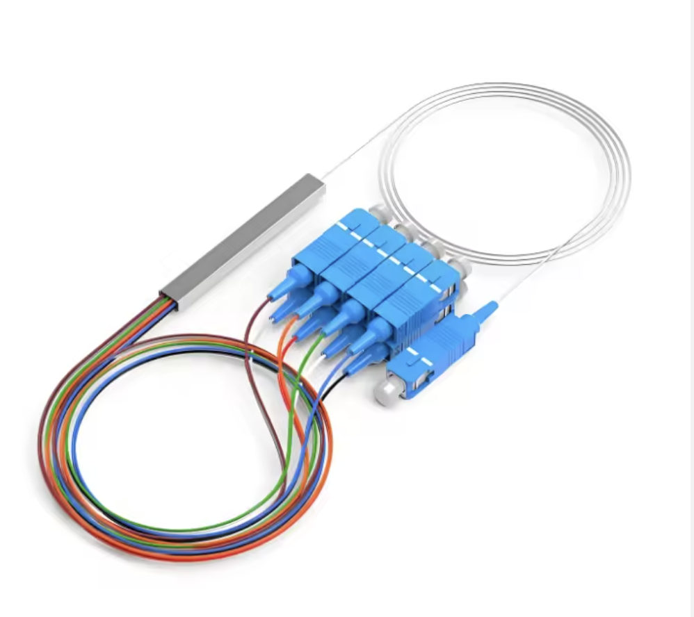 PLC Splitter Blockless (Mini Steel Tube) 1x8 0.9mm SC/UPC SNTPLC-1*8-0.9MM-SC