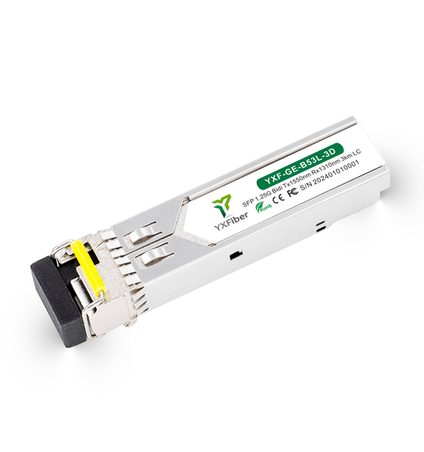 YX Fiber 1.25G SFP BiDi 1310/1550nm 3km LC — Pair (A + B) - Image 2