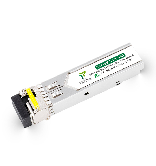 YX Fiber 1.25G SFP BiDi 1310/1550nm 40km LC — Pair (A + B) - Image 2