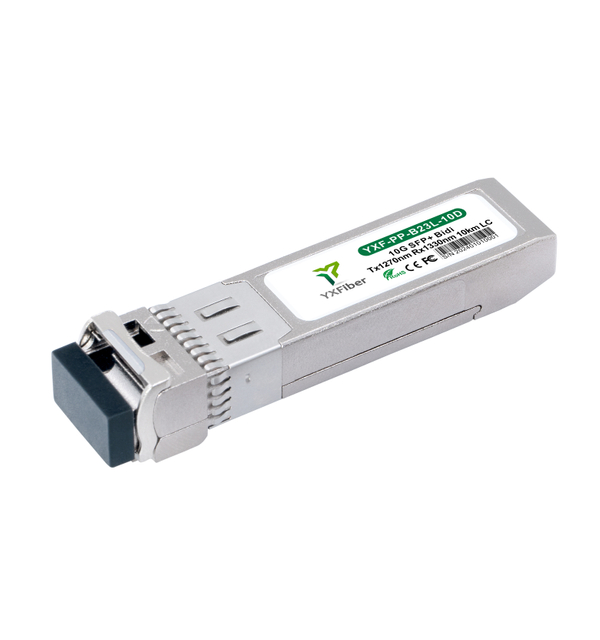 YX Fiber 10G SFP+ BiDi 1270/1330nm 10km LC — Pair (A + B)
