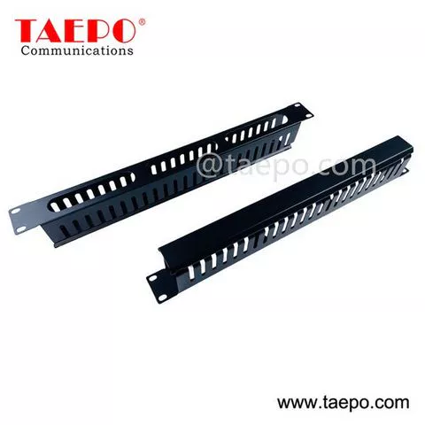 1U 19" Metal Cable Manager, 24 Slots