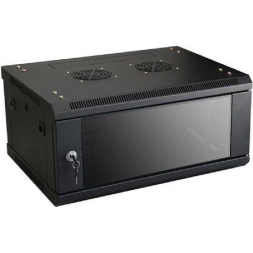 4U 19" Wall-Mount Network Cabinet (600×450 mm, Glass Door)