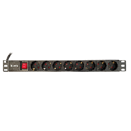 19" Rack-Mount Metal PDU, 8 Schuko Outlets (1U)