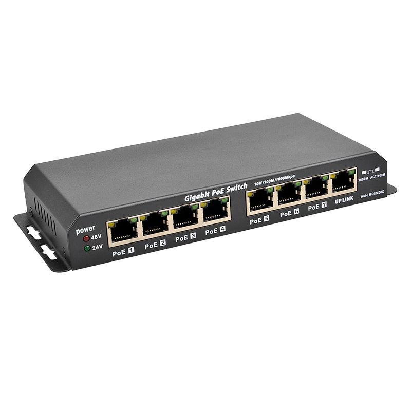 8-Port Gigabit Reverse PoE Passthrough Switch